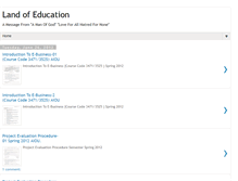 Tablet Screenshot of landofeducation.blogspot.com