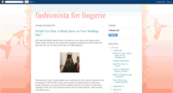 Desktop Screenshot of fashionistaforlingerie.blogspot.com