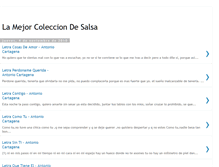 Tablet Screenshot of lamejorcolecciondesalsa.blogspot.com