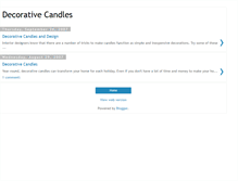 Tablet Screenshot of decorative-candles.blogspot.com