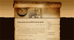 Desktop Screenshot of mrpondsushistory.blogspot.com