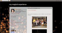 Desktop Screenshot of mymagicalexperience.blogspot.com