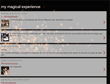 Tablet Screenshot of mymagicalexperience.blogspot.com