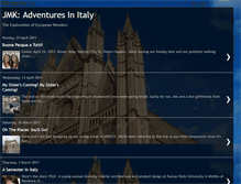 Tablet Screenshot of jmkadventuresinitaly.blogspot.com