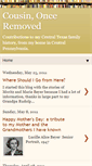 Mobile Screenshot of cousinonceremoved.blogspot.com