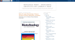 Desktop Screenshot of biolibrosperu.blogspot.com