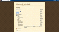 Desktop Screenshot of misterios-antiguidade.blogspot.com