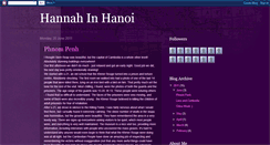 Desktop Screenshot of hannahinhanoi.blogspot.com