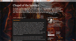 Desktop Screenshot of chapeloftheheretics.blogspot.com