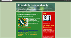 Desktop Screenshot of larutadelaindependencia.blogspot.com