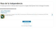 Tablet Screenshot of larutadelaindependencia.blogspot.com