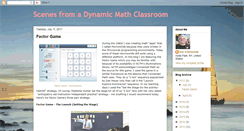 Desktop Screenshot of dynamicmathclassroom.blogspot.com