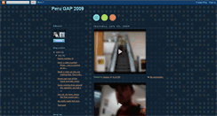 Desktop Screenshot of perugap2009.blogspot.com