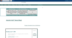 Desktop Screenshot of nlpteens.blogspot.com