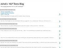 Tablet Screenshot of nlpteens.blogspot.com