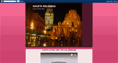 Desktop Screenshot of gacetareligiosa.blogspot.com