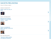 Tablet Screenshot of gacetareligiosa.blogspot.com