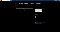 Desktop Screenshot of mayflowerboxing.blogspot.com