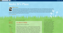 Desktop Screenshot of beckymsplace.blogspot.com