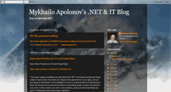 Desktop Screenshot of dotnet-mapolonov.blogspot.com