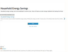 Tablet Screenshot of householdenergysavings.blogspot.com