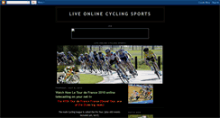 Desktop Screenshot of liveonlinecyclingsports.blogspot.com