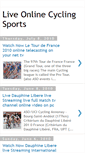 Mobile Screenshot of liveonlinecyclingsports.blogspot.com