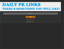 Tablet Screenshot of dailypklinks.blogspot.com