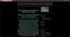 Desktop Screenshot of gossamerandtatters.blogspot.com