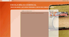 Desktop Screenshot of escoladominicalonline.blogspot.com