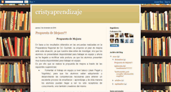 Desktop Screenshot of cristyaprendizaje.blogspot.com