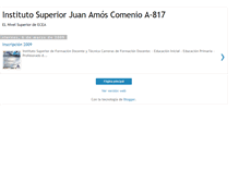 Tablet Screenshot of institutosuperiorjuanamoscomenio.blogspot.com