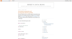 Desktop Screenshot of mike-java.blogspot.com