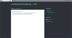 Desktop Screenshot of laufsportvereinigung.blogspot.com