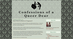 Desktop Screenshot of confessionsofaqueerdear.blogspot.com