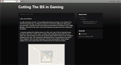 Desktop Screenshot of nobullgames.blogspot.com