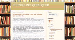 Desktop Screenshot of culturapraquemquer.blogspot.com