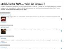 Tablet Screenshot of mensajesdelalma.blogspot.com