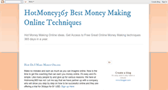 Desktop Screenshot of hotmoney365.blogspot.com