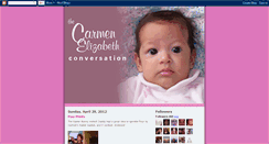 Desktop Screenshot of carmenelizabethblog.blogspot.com