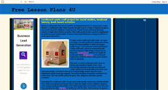 Desktop Screenshot of freelessonplans4u.blogspot.com