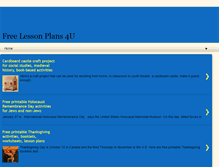 Tablet Screenshot of freelessonplans4u.blogspot.com