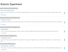 Tablet Screenshot of eclectic-experiment.blogspot.com