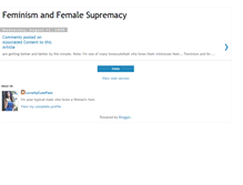 Tablet Screenshot of feminismandfemalesupremacy.blogspot.com
