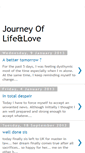 Mobile Screenshot of journeyoflifeandlove.blogspot.com