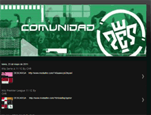 Tablet Screenshot of comunidad-pes.blogspot.com