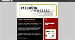 Desktop Screenshot of cangrejosenelperro.blogspot.com