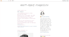 Desktop Screenshot of brittmarieoskarsson.blogspot.com