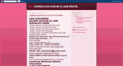 Desktop Screenshot of konsultasihukum24jamgratis.blogspot.com