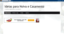 Desktop Screenshot of noiva-casamento.blogspot.com